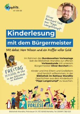 Kinderlesung mit dem Bürgermeister (Bild vergr&ouml;&szlig;ern)