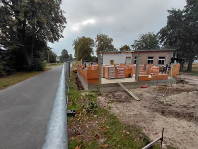 Erweiterungsbau des Feuerwehrhauses in Plessa-Süd