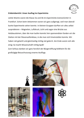 Experiminta-Ausflug: Lernen, Lachen, Staunen! (Bild vergr&ouml;&szlig;ern)