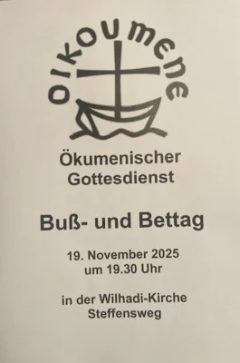 Vorschaubild zur Meldung: Ökumenischer Gottesdienst am Buß- und Bettag in der Wilhadikirche