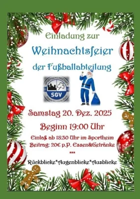 Weihnachtsfeier Fußballabteilung 2025