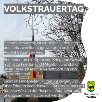 Meldung: Volkstrauertag
