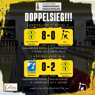 Doppelsieg der Kegler! (Bild vergr&ouml;&szlig;ern)