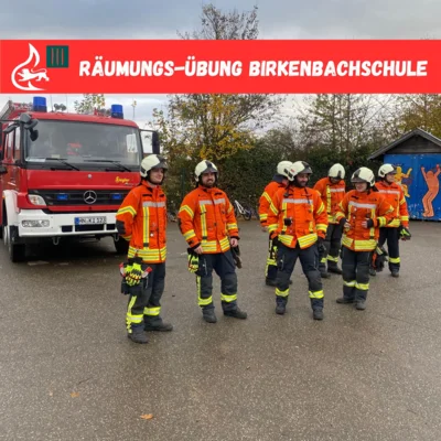 Räumungsübung Birkenbachschule