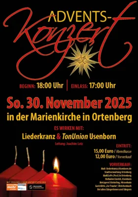 Adventskonzert in der Ortenberger Marienkirche (Bild vergr&ouml;&szlig;ern)