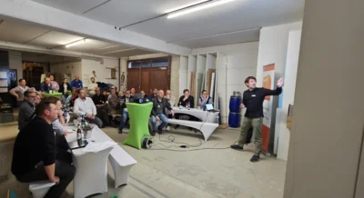 Innungsversammlung der Tischler-Innung Münster in der Tischlerei Dietmar Reers (Bild vergr&ouml;&szlig;ern)