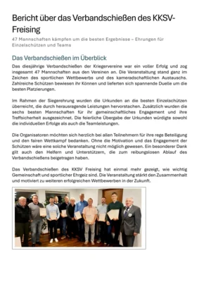 Siegerehrung Kreis-Krieger-Pokalschießen