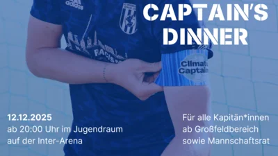 EInladung zum ersten Captain's Dinner am 12. Dezember (Bild vergr&ouml;&szlig;ern)