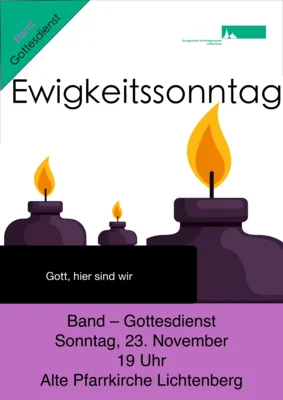 Band-Gottesdienst zum Totensonntag/Ewigkeitssonntag