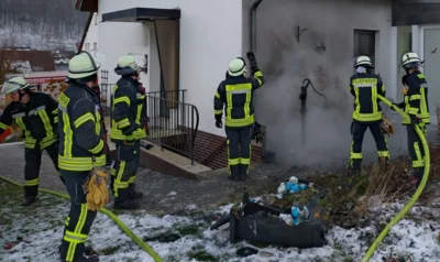 Mülltonnen brannten in Beringhausen.