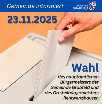 Wahlergebnisse: Bürgermeister Gemeinde Grabfeld (23.11.2025)