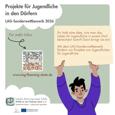 Projekte für Jugendliche in den Dörfern  Aufruf zum LAG-Sonderwettbewerb 2026 (Bild vergr&ouml;&szlig;ern)