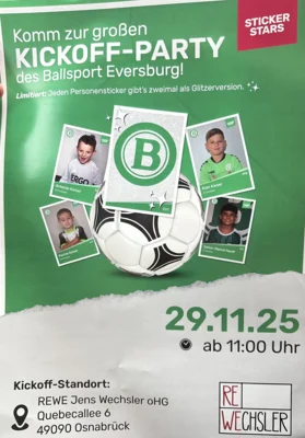 Oberbürgermeisterin Pötter kommt zum Ballsport Stickerstars Kickoff am 29.11 !
