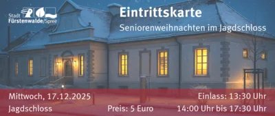 Seniorenweihnacht erstmals im Jagdschloss – Karten ab sofort erhältlich (Bild vergr&ouml;&szlig;ern)