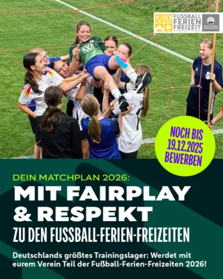 Fußball-Ferien-Freizeiten 2026: Jetzt bewerben!