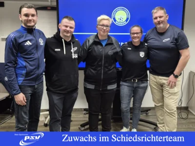 Zuwachs im Schiedsrichterteam (Bild vergr&ouml;&szlig;ern)