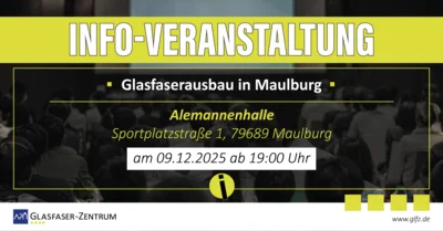 Meldung: Info-Veranstaltung zum Glasfaserausbau in Maulburg ✨