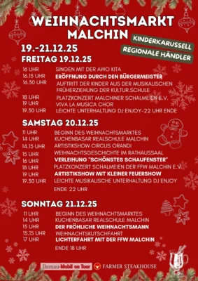 Weihnachtsmarkt Malchin