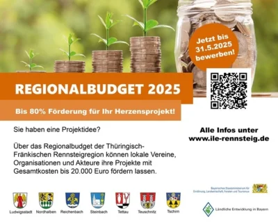 Meldung: REGIONALBUDGET 2025 – Bis zu 80% Förderung für Ihr Herzensprojekt!