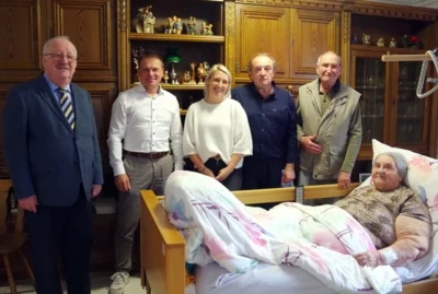 Meldung: Eiserne Hochzeit im Hause Neubauer