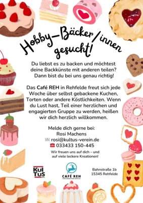 Hobby-Bäckerinnen und Bäcker für das Café REH gesucht! (Bild vergr&ouml;&szlig;ern)