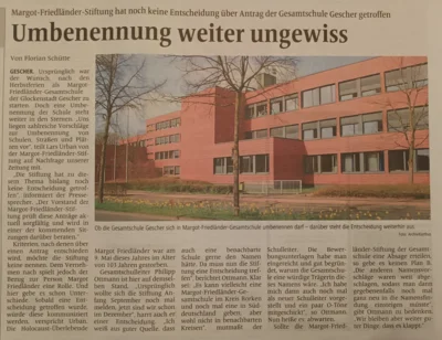 "Umbenennung weiter ungewiss"