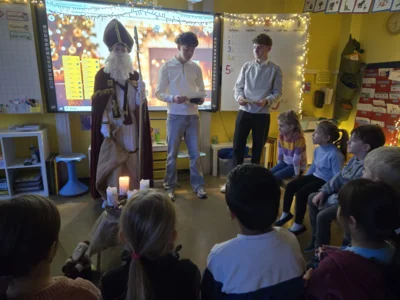 Meldung: Mit Mitra und Stab: Der Nikolaus begeisterte unsere Kinder