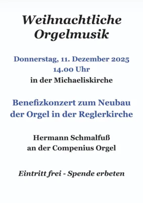 Benefizkonzert: Weihnachtliche Orgelmusik (Bild vergr&ouml;&szlig;ern)
