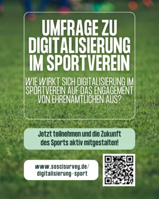 Umfrage zur Digitalisierung im Sportverein – Eure Erfahrung zählt! (Bild vergr&ouml;&szlig;ern)