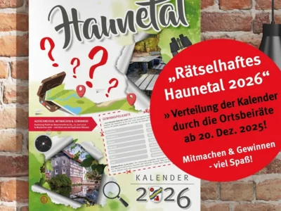 Auch für 2026 gibt es wieder einen Haunetal-Kalender (Bild vergr&ouml;&szlig;ern)