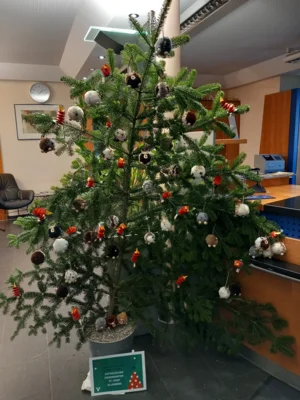 In unserer Ellenberger VR-Bank Filiale zieht Weihnachten ein! (Bild vergr&ouml;&szlig;ern)