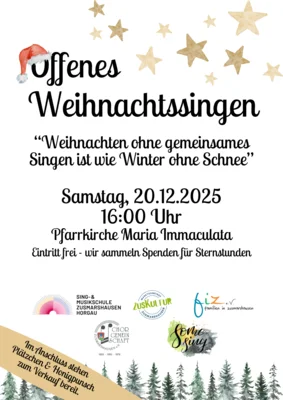 Kulturkreis: Offenes Weihnachtssingen in der Pfarrkirche Maria Immaculata (Bild vergr&ouml;&szlig;ern)