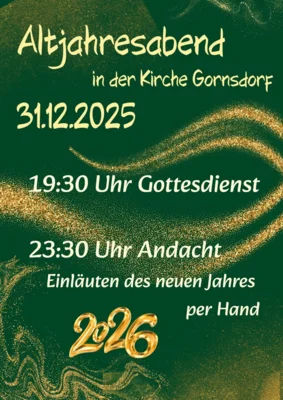 Gottesdienst zu Silvester (Bild vergr&ouml;&szlig;ern)