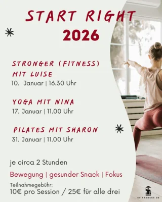 Start Right - Unser Neujahrsprogramm 2026
