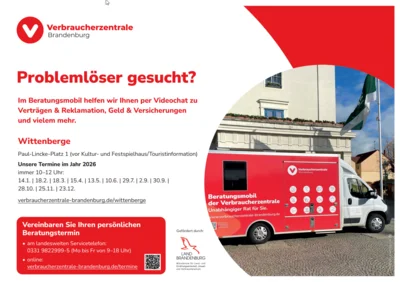 Beratungsmobil in Wittenberge - Termine 2026 (Bild vergr&ouml;&szlig;ern)