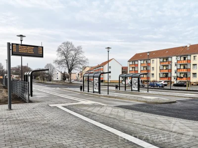 Vor fünf Jahren wurde das neu gestaltete Bahnhofsumfeld zur Nutzung frei gegeben. Foto: Stadt Pritzwalk (Bild vergr&ouml;&szlig;ern)
