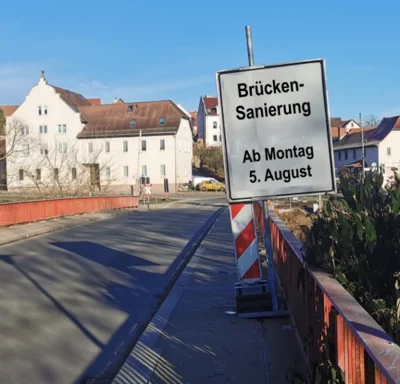 Sanierung der Saalebrücke ab 5. August (Bild vergr&ouml;&szlig;ern)