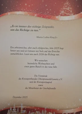 Frohe Weihnachten und einen guten Rutsch in das neue Jahr