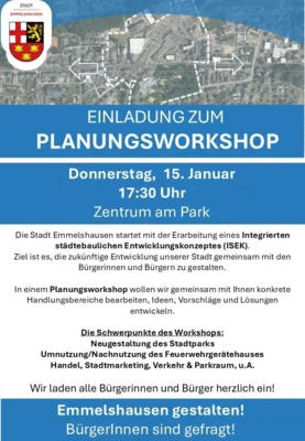 Einladung zum Planungsworkshop