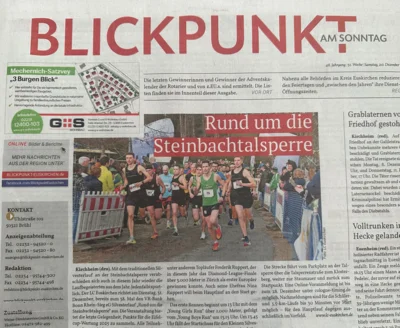 Blickpunkt am Sonntag, 20. Dezember 2025 - Vorbericht zum Silvesterlauf (Bild vergr&ouml;&szlig;ern)