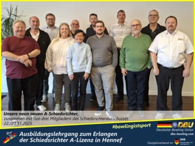 Die neun neuen A-Schiedsrichter