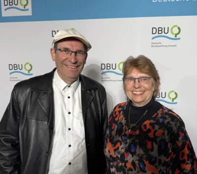 Dr. Stefan Müssig und Margita Dihlmann beim Deutschen Umweltpreis 2025, Foto: privat