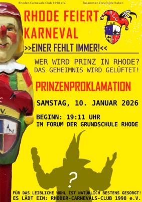 Prinzenproklamation | 10.01.2026 | Forum der Grundschule Rhode (Bild vergr&ouml;&szlig;ern)