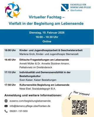 Virtueller Fachtag - Vielfalt in der Begleitung am Lebensende am 10. Februar 2026 (Bild vergr&ouml;&szlig;ern)