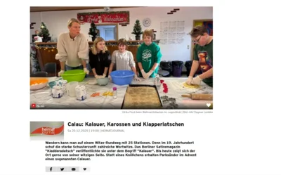 Foto: Screenshot von der Internetseite des rbb, auf welcher die jüngste Ausgabe des Foto zur Meldung: Weihnachtliches