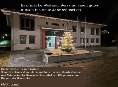 Frohe Weihnachten und einen guten Rutsch ins neue Jahr