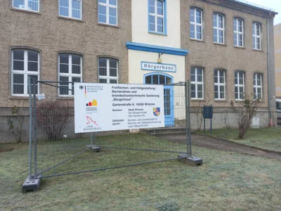 Bürgerhaus “Gartenstraße 9” in 16269 Wriezen – Bauprojekt zur Freiflächen- und Hofgestaltung, barrierefreien und brandschutztechnischen Sanierung