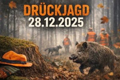 Achtung Drückjagd !