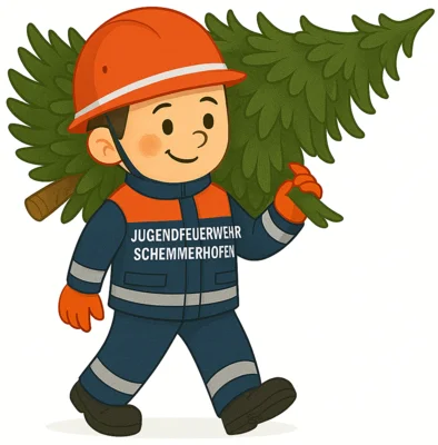 Christbaumsammlung der Jugendfeuerwehr (Bild vergr&ouml;&szlig;ern)