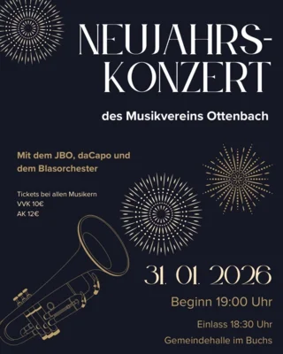 Musikverein lädt zum Neujahrskonzert 2026 ein (Bild vergr&ouml;&szlig;ern)